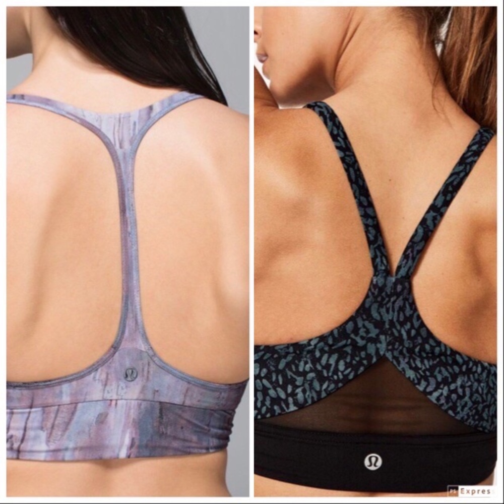 Women’s Lululemon Retreat and Train Time Sports Bra Double Bundle Size 8